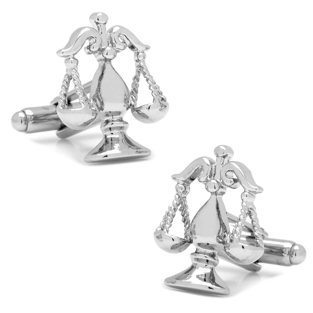 Silver Scales of Justice Cufflinks - Cufflinks.com - Flyclothing LLC