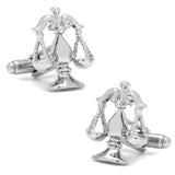 Silver Scales of Justice Cufflinks - Cufflinks.com - Flyclothing LLC