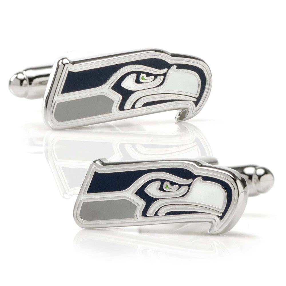 NFL Seattle Seahawks Cufflinks and Tie Bar Gift Set - Cufflinks.com - Flyclothing LLC