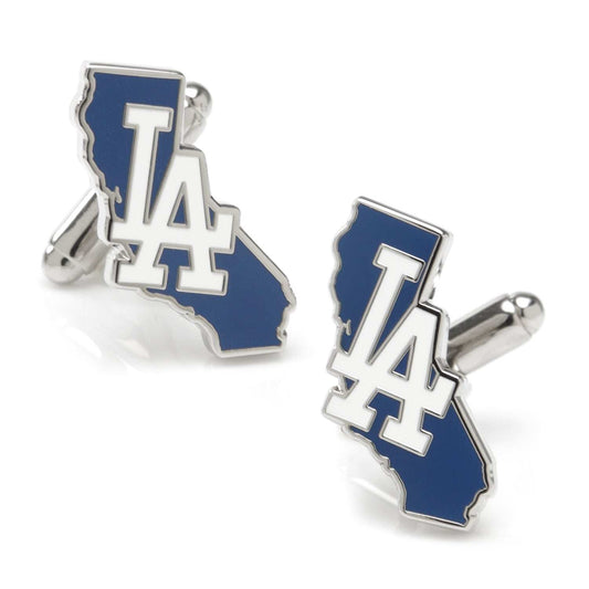 MLB LA Dodgers State Shaped Cufflinks - Cufflinks.com - Flyclothing LLC
