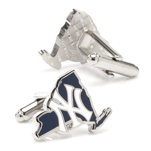 MLB New York Yankees State Shaped Cufflinks - Cufflinks.com - Flyclothing LLC