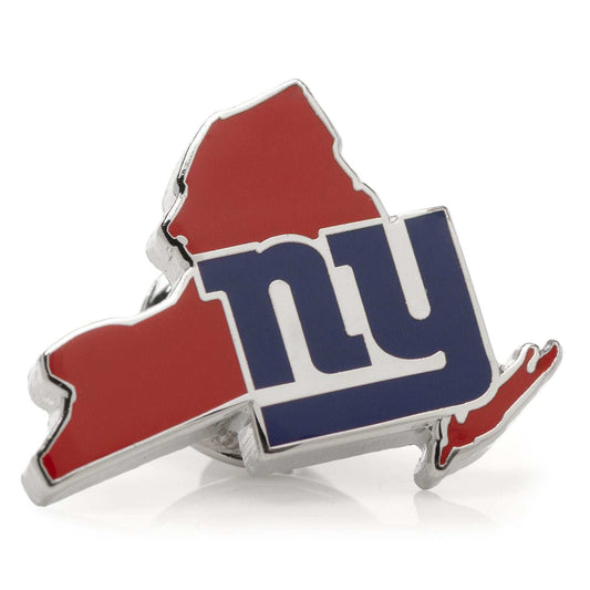 NFL New York Giants State Shaped Lapel Pin - Cufflinks.com - Flyclothing LLC