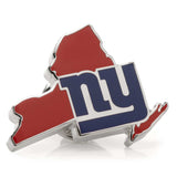 NFL New York Giants State Shaped Lapel Pin - Cufflinks.com - Flyclothing LLC