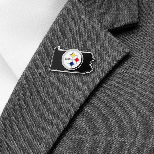 NFL Pittsburgh Steelers State Shaped Lapel Pin - Cufflinks.com - Flyclothing LLC