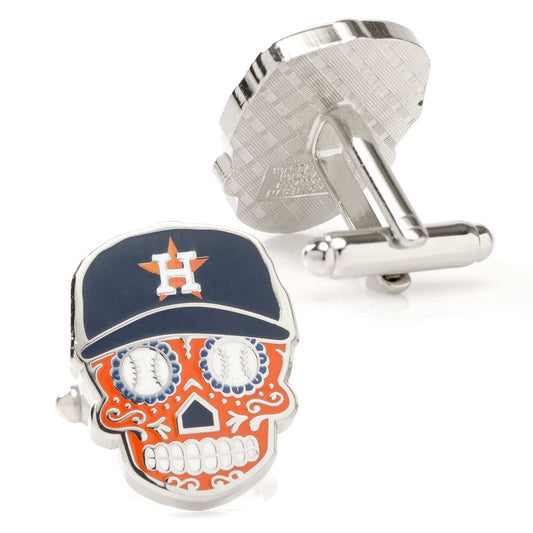 MLB Houston Astros Sugar Skull Cufflinks - Cufflinks.com - Flyclothing LLC