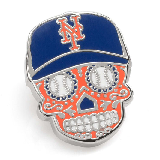 MLB New York Mets Sugar Skull Lapel Pin - Cufflinks.com - Flyclothing LLC