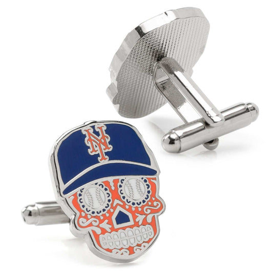 MLB New York Mets Sugar Skull Cufflinks - Cufflinks.com - Flyclothing LLC