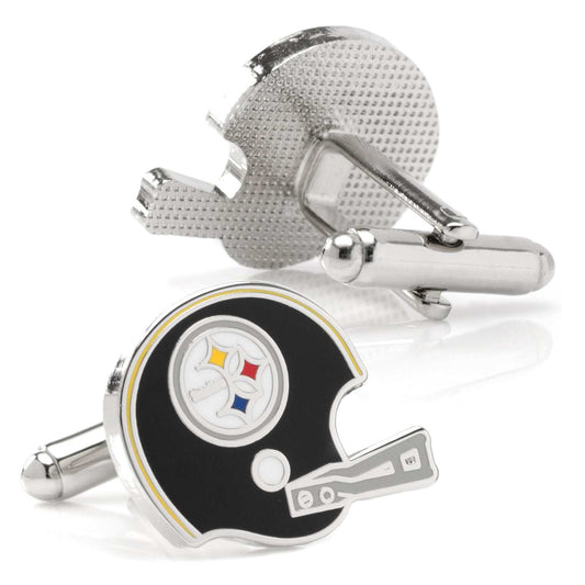 NFL Pittsburgh Steelers Retro Helmet Cufflinks - Cufflinks.com - Flyclothing LLC