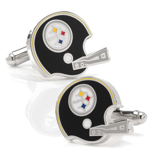 NFL Pittsburgh Steelers Retro Helmet Cufflinks - Cufflinks.com - Flyclothing LLC
