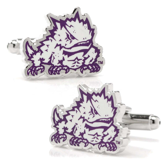 NCAA TCU Horned Frog Cufflinks - Cufflinks.com - Flyclothing LLC