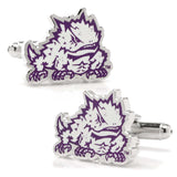 NCAA TCU Horned Frog Cufflinks - Cufflinks.com - Flyclothing LLC
