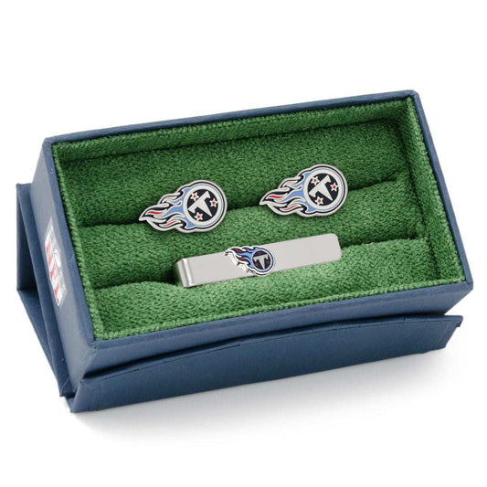 NFL Tennessee Titans Cufflinks and Tie Bar Gift Set - Cufflinks.com - Flyclothing LLC