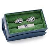 NFL Tennessee Titans Cufflinks and Tie Bar Gift Set - Cufflinks.com - Flyclothing LLC