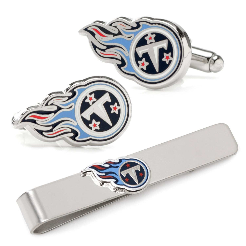 NFL Tennessee Titans Cufflinks and Tie Bar Gift Set - Cufflinks.com - Flyclothing LLC