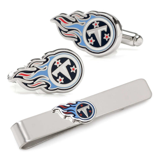 NFL Tennessee Titans Cufflinks and Tie Bar Gift Set - Cufflinks.com - Flyclothing LLC