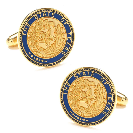 State of Texas Seal Cufflinks - Cufflinks.com - Flyclothing LLC
