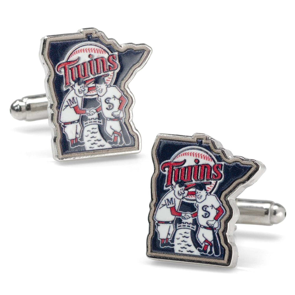MLB Minnesota Twins Minnie & Paul Cufflinks - Cufflinks.com - Flyclothing LLC