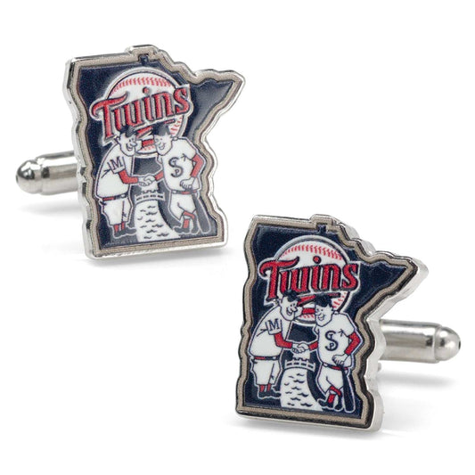 MLB Minnesota Twins Minnie & Paul Cufflinks - Cufflinks.com - Flyclothing LLC
