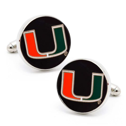 NCAA Miami Hurricanes Cufflinks - Cufflinks.com - Flyclothing LLC