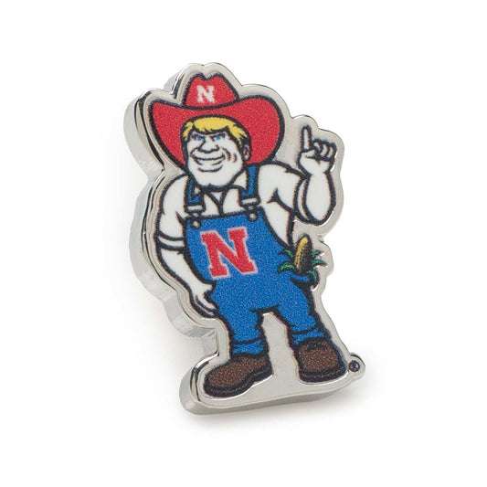 NCAA Nebraska Herbie Husker Mascot Lapel Pin - Cufflinks.com - Flyclothing LLC