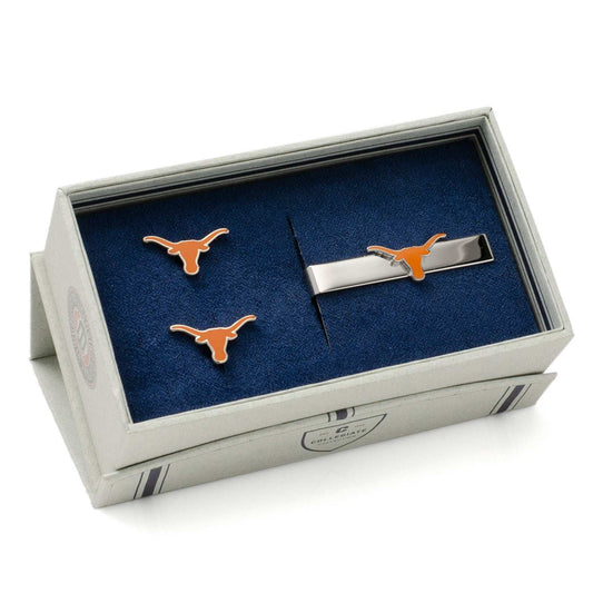 NCAA Texas Longhorns Cufflinks and Tie Bar Gift Set - Cufflinks.com - Flyclothing LLC