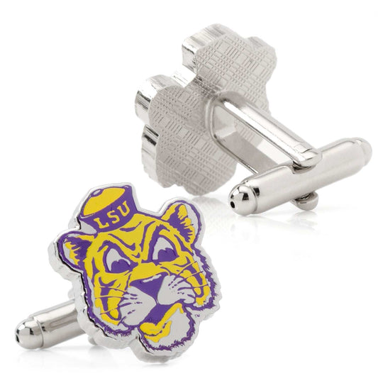 NCAA LSU Tigers Throwback Cufflinks - Cufflinks.com - Flyclothing LLC