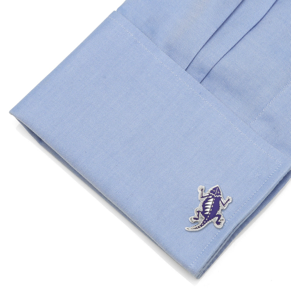 NCAA TCU Horned Frog Throwback Cufflinks - Cufflinks.com - Flyclothing LLC