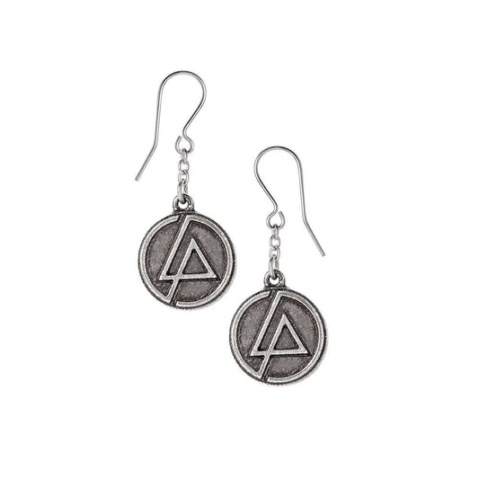 Alchemy Gothic Linkin Park LP Circle Logo Earrings - Alchemy Gothic - Flyclothing LLC