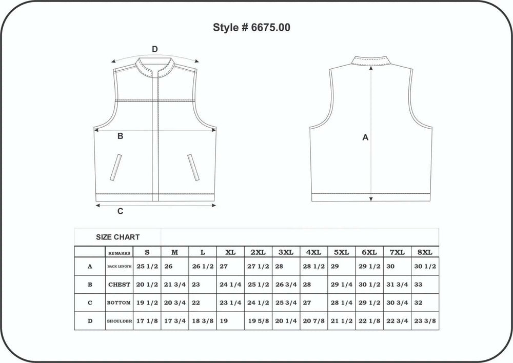 Commando - Mens SOA Style Club Vest - Unik Just for Bikers - Flyclothing LLC