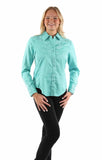 Scully Leather Caribbean Floral Tooled Embroidered Blouse - Scully Leather - Flyclothing LLC
