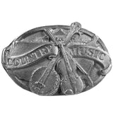 Country Music Antiqued Lapel Pin - Siskiyou Originals - Flyclothing LLC