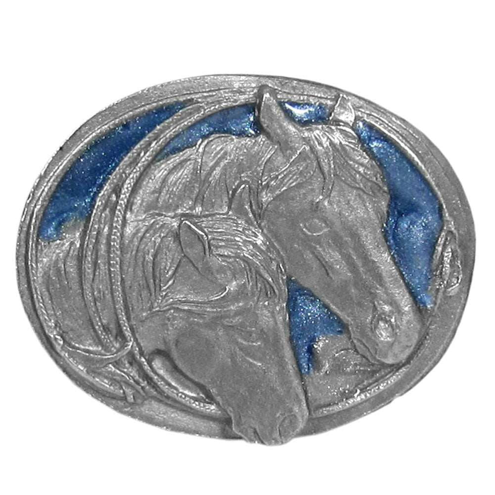 Horses with Rope Border Lapel Pin - Siskiyou Originals - Flyclothing LLC