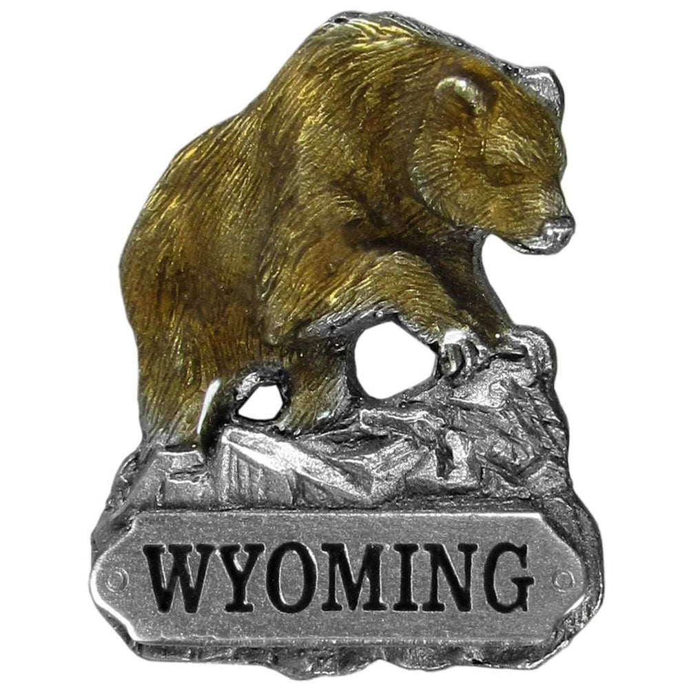 Wyoming Grizzly Bear Lapel Pin - Siskiyou Originals - Flyclothing LLC