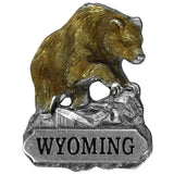 Wyoming Grizzly Bear Lapel Pin - Siskiyou Originals - Flyclothing LLC