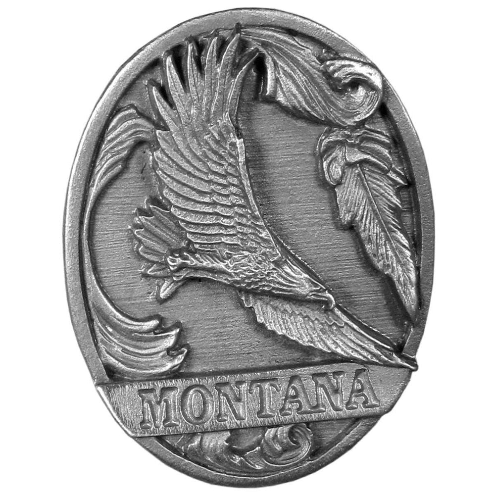 Montana Eagle Antiqued Lapel Pin - Siskiyou Originals - Flyclothing LLC