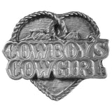 I'm a Cowboys's Cowgirl Antiqued Lapel Pin - Siskiyou Originals - Flyclothing LLC