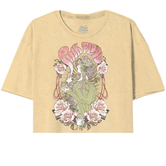 Pink Floyd Lady Pink Oversize Crop Top - Pink Floyd - Flyclothing LLC