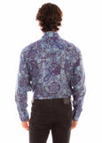 Scully Leather Western Scully Paisley Print Tencel Shirt - Scully Leather - Flyclothing LLC