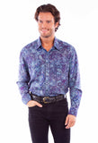 Scully Leather Western Scully Paisley Print Tencel Shirt - Scully Leather - Flyclothing LLC