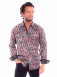 Scully Leather Western Scully Diamond Print Tencel Shirt - Scully Leather - Flyclothing LLC