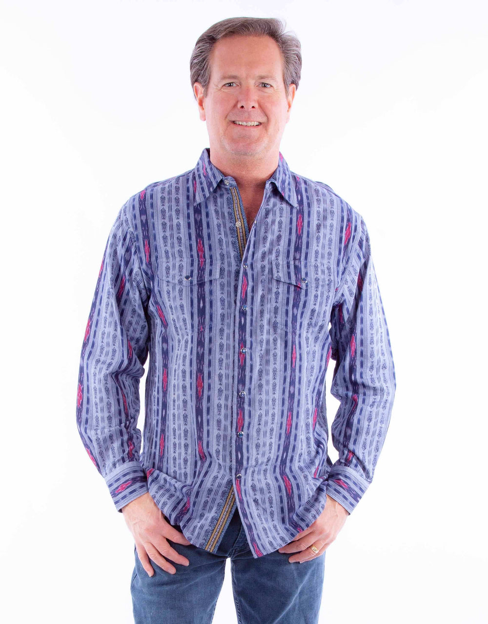 Scully Leather blue signature shirt - Scully Leather - Flyclothing LLC