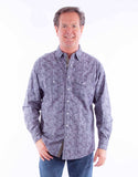 Scully Leather grey signature camo print shirt - Scully Leather - Flyclothing LLC