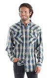 Scully Leather Marble washed y/d dobby signature Plaid Shirt - Scully Leather - Flyclothing LLC