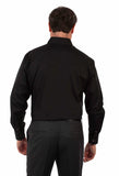 Scully Leather Black Poplin Dress Shirt - Scully Leather - Flyclothing LLC
