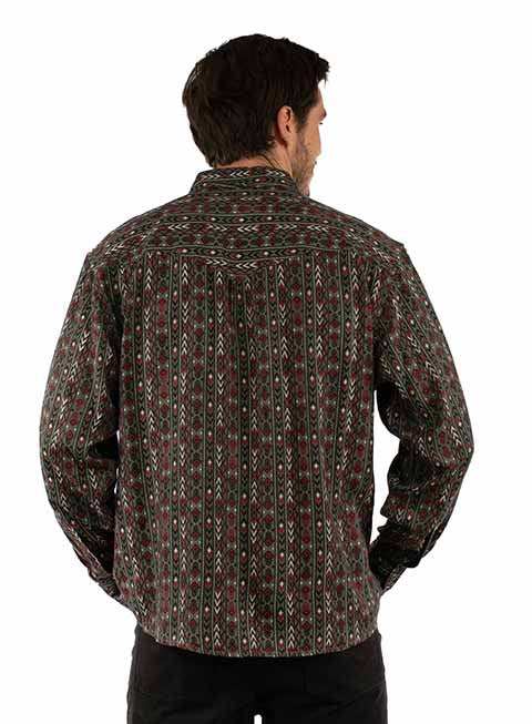 Scully Leather 100% Cotton Black Y/D Diamond Stripe Signature - Scully Leather - Flyclothing LLC