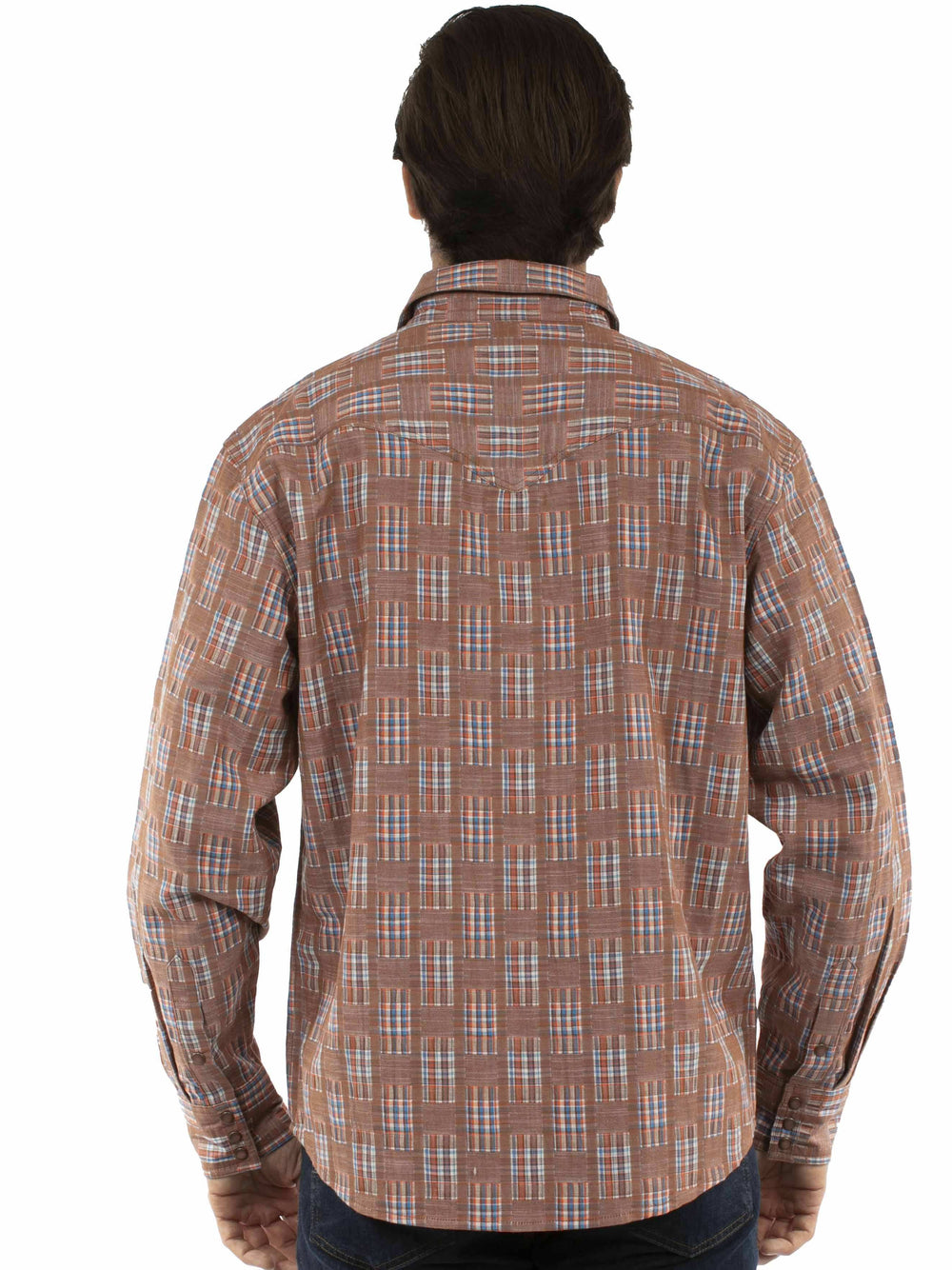 Western Scully 100% cotton Brown Signature shirt - Scully Leather - Flyclothing LLC
