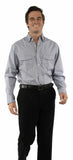 Western Scully 70% cotton 27% nylon 3% spandex Navy Plaid dress shirt - Scully Leather - Flyclothing LLC
