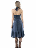 Scully Dark Blue Halter Dress Peruvian Cotton - Scully Leather - Flyclothing LLC