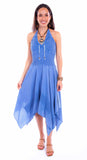 Scully Leather Cantina Light Blue Halter Dress - Scully Leather - Flyclothing LLC