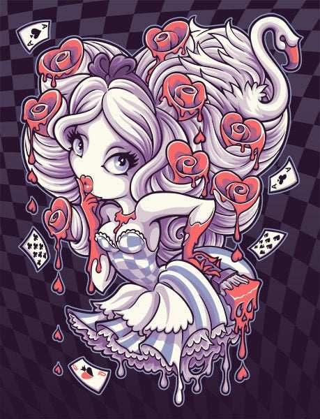 Black Market Art Company Painting The Roses Print - Black Market Art Company - Flyclothing LLC